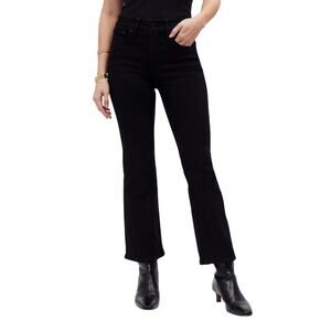 Madewell Petite Kick Out Crop Jeans in Black Wash NM812 size 32P NWT